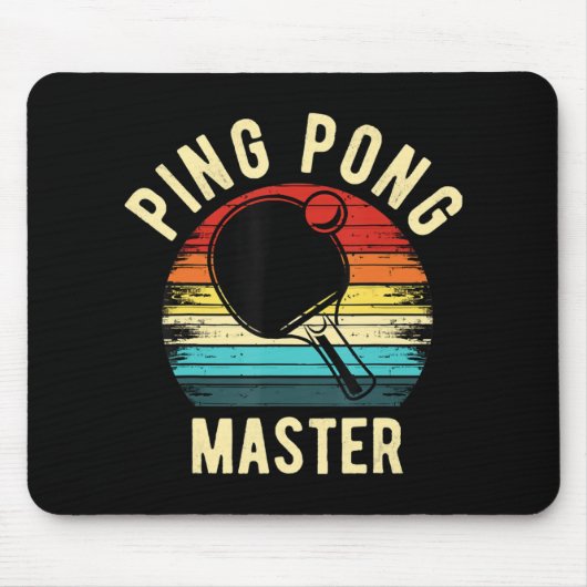 Retro  PingPong Muismat (Voorkant)
