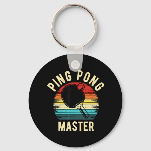 Retro  PingPong Sleutelhanger (Voorkant)
