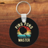 Retro  PingPong Sleutelhanger (Voorkant)