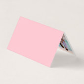 Retro Pink and Red Modern Wedding Photo Thank You  (Back)