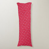 Retro Pink Clover Pattern Body Pillow Lichaamskussen (Voorkant Verticaal)