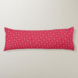Retro Pink Clover Pattern Body Pillow Lichaamskussen