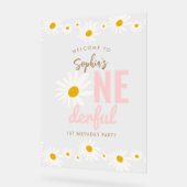 Retro Pink Daisy ONE derful 1st Birthday Party (Angle)