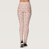 Retro Pink Daisy Reader Vibes Leggings (Achterkant)