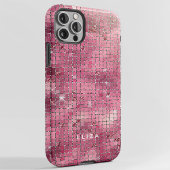 Retro Pink Disco Mirror | Monogram Case-Mate iPhone Case