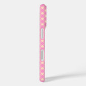 Retro Pink en White Gingham Pset Pattern Case-Mate iPhone Case (Achterkant / Rechts)