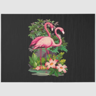 Retro Pink Flamingos Classic Tissuepapier