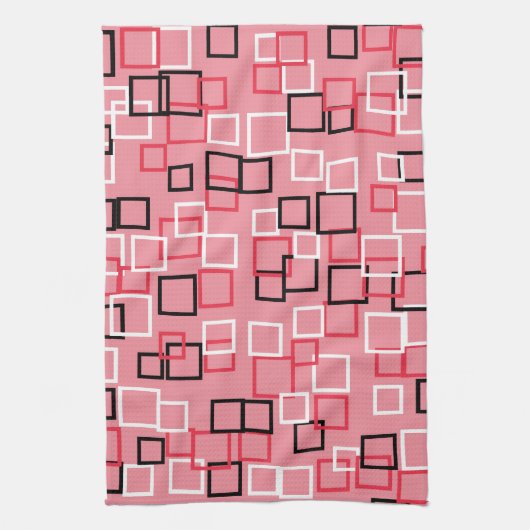 Retro Pink Kitchen Towel Theedoek (Verticaal)