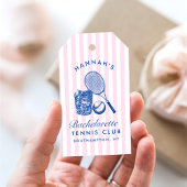 Retro Pink laatste swing voor de Ring Tennis Bach Cadeaulabel