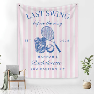 Retro Pink laatste swing voor de Ring Tennis Bach Fleece Deken