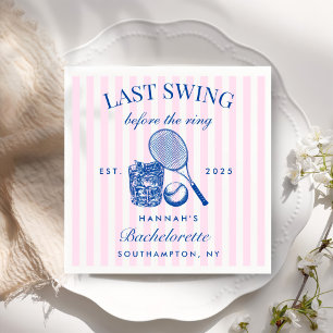 Retro Pink laatste swing voor de Ring Tennis Bach Servet