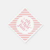 Retro Pink Oh Wat leuk Servet (Hoek)