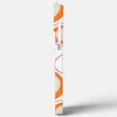 Retro Pink Oranje Chic Girly Patroon Case-Mate iPhone Case (Achterkant / Links)