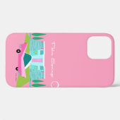 Retro Pink Palm Springs iPhone / coque ipad (Verso (horizontal))
