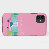 Retro Pink Palm Springs iPhone / coque ipad (Dos (Horizontal))
