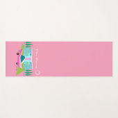 Retro Pink Palm Springs Yoga Mat (Voorkant (horizontaal))