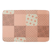 Retro Pink Patchwork Badmat (Voorkant)