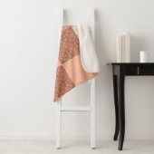 Retro Pink Patchwork Sherpa Deken (In situ)