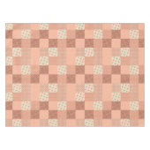 Retro Pink Patchwork Tafelkleed (Voorkant (Horizontaal))