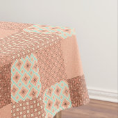 Retro Pink Patchwork Tafelkleed (Voorbeeld)