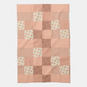 Retro Pink Patchwork Theedoek (Verticaal)