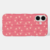 Retro Pink Sakura Japan driehoek Geometric Pattern Case-Mate iPhone Case (Achterkant (horizontaal))