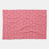 Retro Pink Sakura Japan driehoek Geometric Pattern Theedoek (Horizontaal)