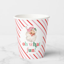 Retro Pink Santa Oh Wat leuk