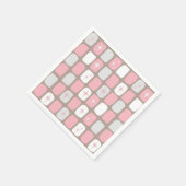 Retro Pink Starbursts Papier Cocktail servetten (Hoek)