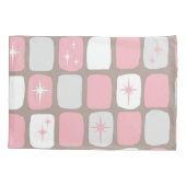 Retro Pink Starbursts Pillowcase Kussensloop (Achterkant)