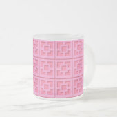 Retro Pink Trellis Mok (Voorkant rechts)