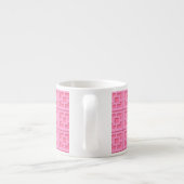 Retro Pink Trellis Spécial Mug (Dos)