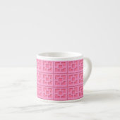 Retro Pink Trellis Spécial Mug (Devant droit)