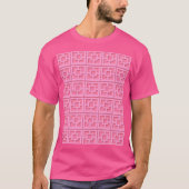 Retro Pink Trellis T-Shirt (Voorkant)