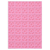 Retro Pink Trellis Tablecloth Tafelkleed (Voorkant)