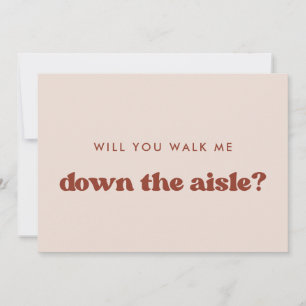 Retro Pink Wil je me door het gangpad leiden? Kaart