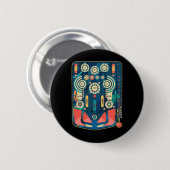 Retro Pinll Arcade Spelmachine Ronde Button 5,7 Cm (Voorkant /achterkant)