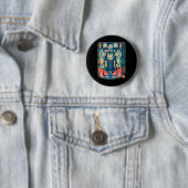 Retro Pinll Arcade Spelmachine Ronde Button 5,7 Cm (In situ)