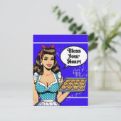 Retro Pinup_ Bless Your Heart RSVP Kaartje (Staand voorkant)