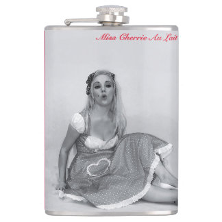 Retro Pinup Girl Art Hip Flask Drink Heupfles