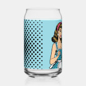Retro Pinup_ Hey Darlin Blikvorm Glas (Rechts)