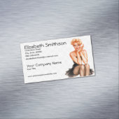 Retro Pinup Magnetisch Visitekaartje (Voorbeeld)