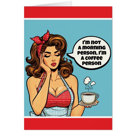 Retro Pinup_ Ochtend Persoon (Voorkant)