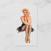 Retro Pinup Visitekaartje (Achterkant)