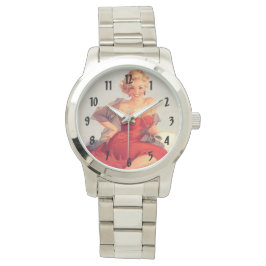 Retro  Pinups Horloge