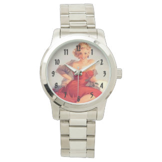 Retro Pinups Horloge
