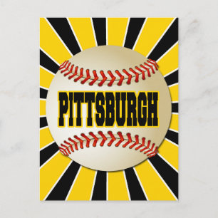 RETRO PITTSBURGH BASEBALL BRIEFKAART