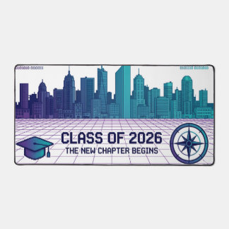 Retro Pixel Art Class of 2026 Cyberpunk Cityscape  Bureaumat