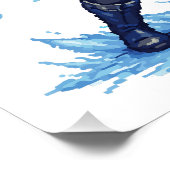 Retro Pixel Art Vorst Boogschutter Krijger Perfect Poster (Hoek)