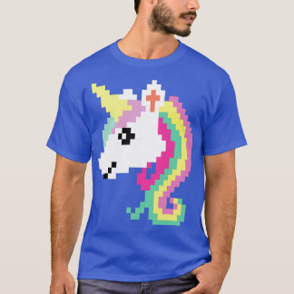 Retro Pixel Eenhoorn Video Meisje Kinder Gift T-shirt